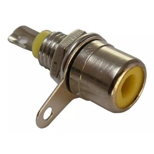 GBC 30.1796.04 - Υποδοχή πάνελ RCA Επιχρυσωμένο Θηλυκό Κίτρινο  Βύσματα Onetrade